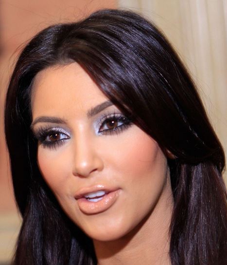 Dark Hair Color for <b>Brown Eyes</b> - Kim-Kardashian-brown-eyes