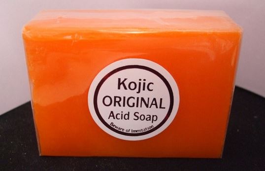Kojic acid soap for bleaching black marks