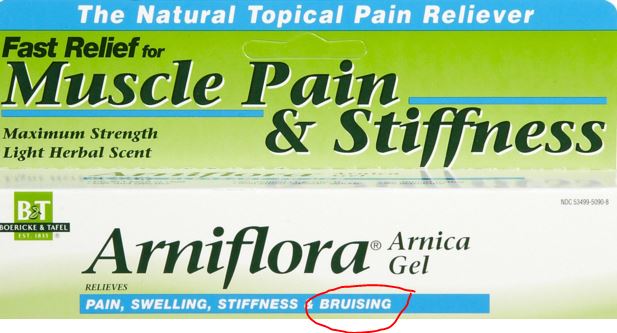 Best gel for the treatment of bruises