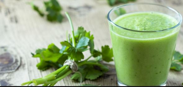 Parsely juice is a home remedy for freckles and dark spots